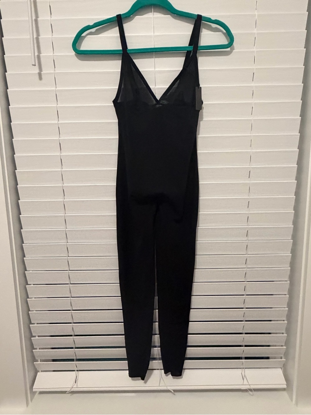 SKIMS Black V-Neck Shaping Jumpsuit